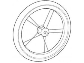 Front wheel 40107001 (Chariot Sport, Chariot Jogging Kit)