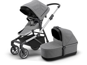 Stroller with bassinet Thule Sleek (Grey Melange)