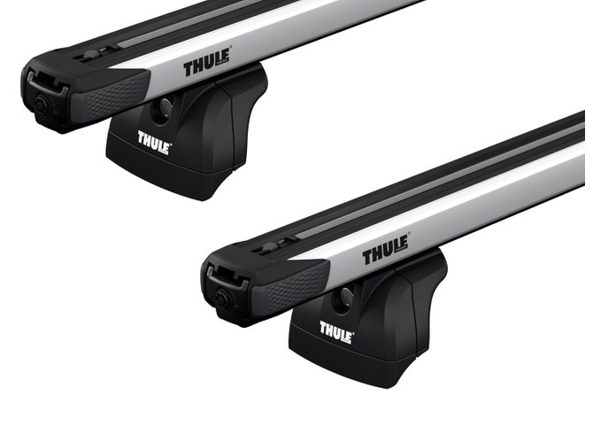 Flush rails roof rack Thule Slidebar for Lincoln MKC (mkI) 2014-2019 670x500 - Фото