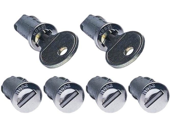 Set of locks (6pcs) Thule One-Key System 596 670x500 - Фото