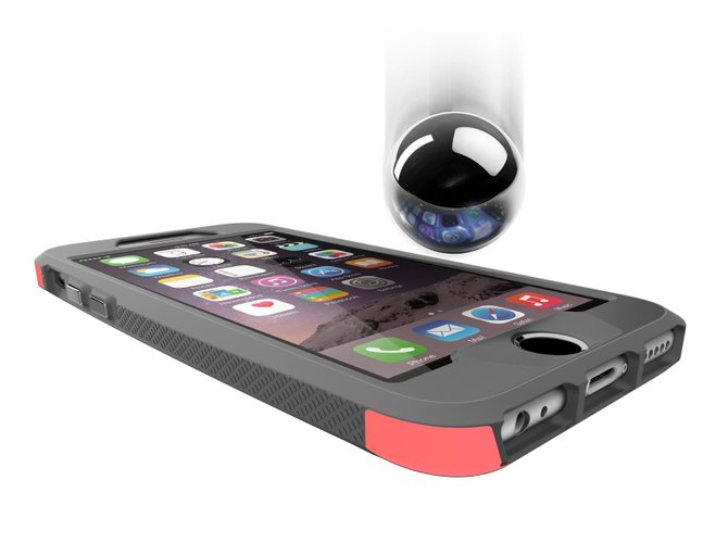 Чехол Thule Atmos X4 for iPhone 6+ / iPhone 6S+ (Fiery Coral - Dark Shadow) 670x500 - Фото 6
