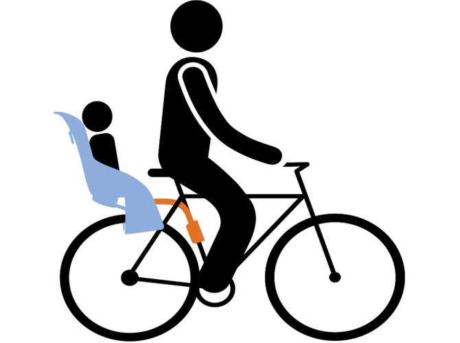 Child bike seat Thule RideAlong (Light Grey) 670x500 - Фото 4