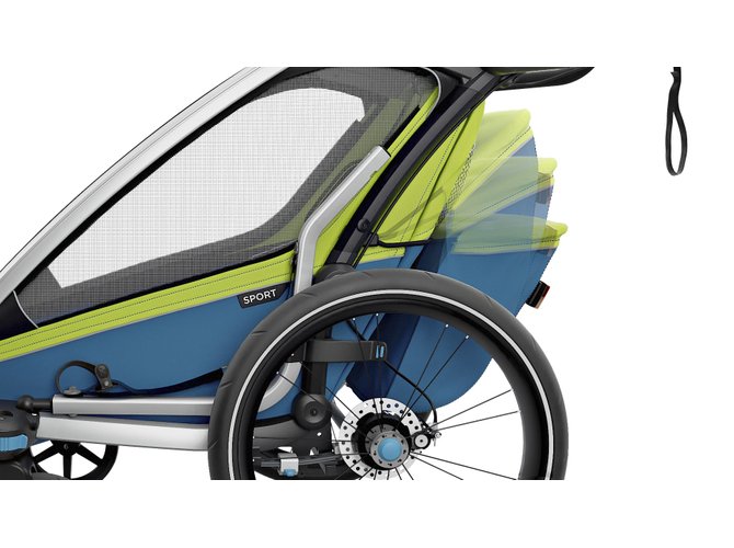 Детская коляска Thule Chariot Sport 2 (Chartreuse-Mykonos) 670x500 - Фото 9