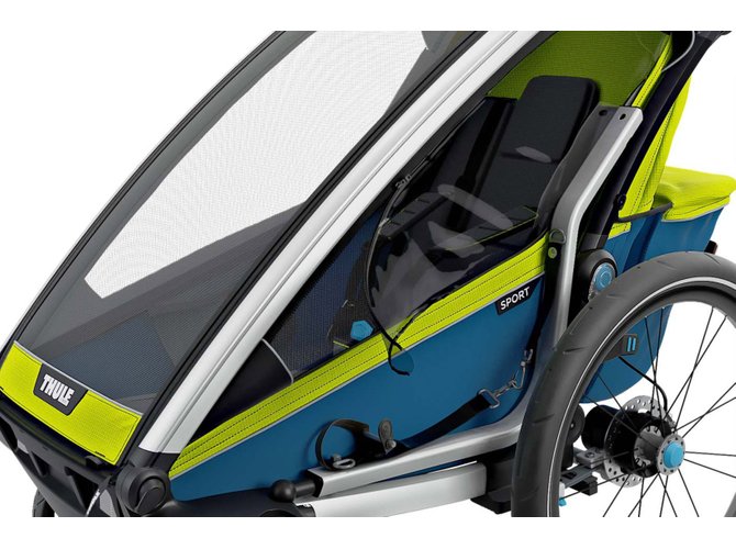 Bike trailer Thule Chariot Sport 2 (Chartreuse-Mykonos) 670x500 - Фото 11