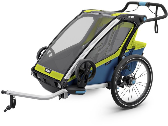 Детская коляска Thule Chariot Sport 2 (Chartreuse-Mykonos) 670x500 - Фото