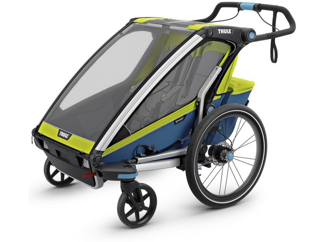 Детская коляска Thule Chariot Sport 2 (Chartreuse-Mykonos) 670x500 - Фото 3