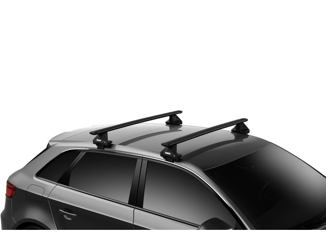 Багажник на гладкий дах Thule Wingbar Evo Black для Renault / Dacia Sandero (mkIII) 2021→ 670x500 - Фото 2
