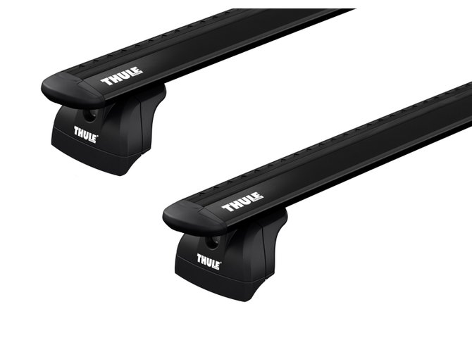 Fix point roof rack Thule Wingbar Evo Rapid Black for Nissan NV350 (mkI)(E26); Isuzu Como (E26) 2012→ 670x500 - Фото