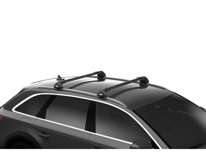 Roof rails rack Thule Edge Wingbar Black for Volkswagen Golf (mkVII)(wagon) 2012-2019 / Touran (mkII) 2015→ 670x500 - Фото 2