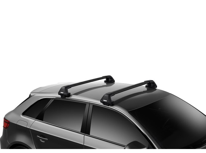 Naked roof rack Thule Edge Wingbar Black for Volkswagen Golf (mkVII)(Sportsvan) 2014-2020 670x500 - Фото 2
