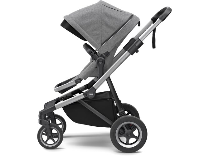 Stroller with bassinet Thule Sleek (Grey Melange) 670x500 - Фото 2