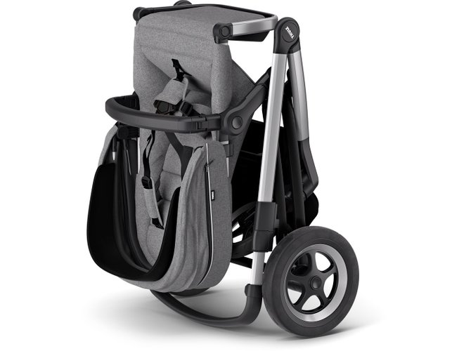 Stroller with bassinet Thule Sleek (Grey Melange) 670x500 - Фото 4