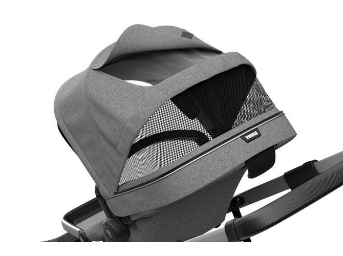 Stroller with bassinet Thule Sleek (Grey Melange) 670x500 - Фото 6