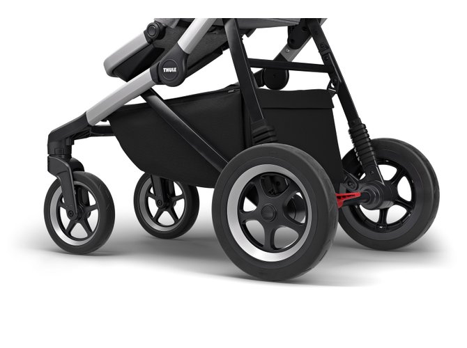 Дитяча коляска з люлькою Thule Sleek (Grey Melange) 670x500 - Фото 9