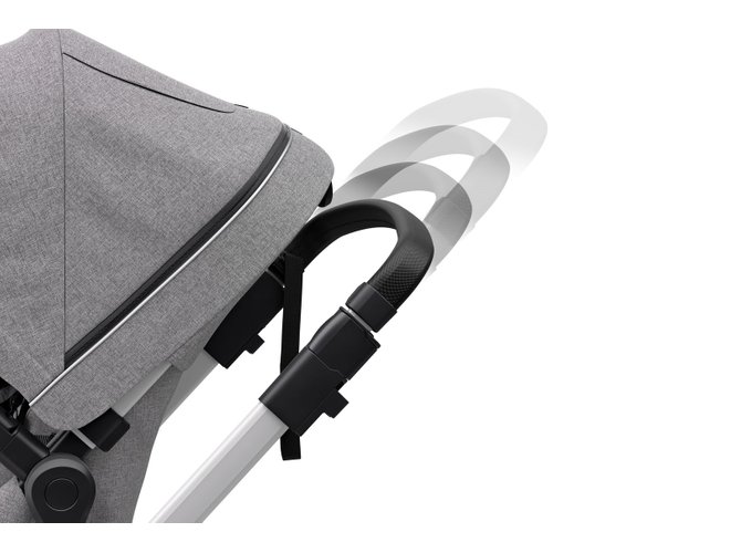 Stroller with bassinet Thule Sleek (Grey Melange) 670x500 - Фото 10
