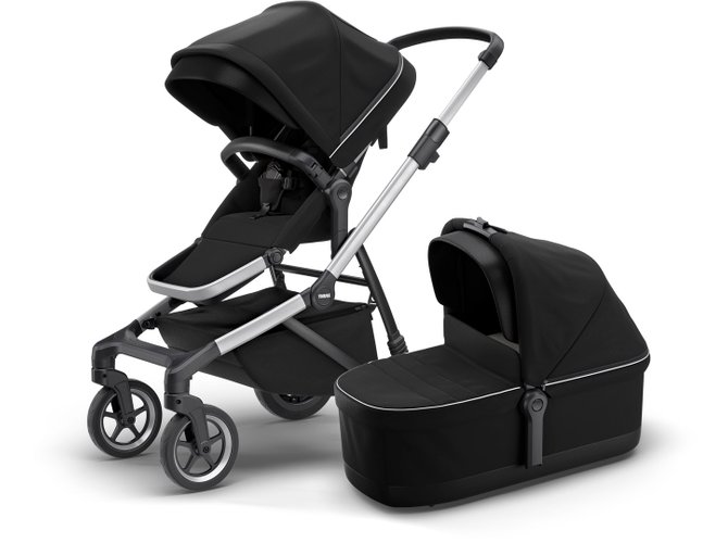Stroller with bassinet Thule Sleek (Midnight Black) 670x500 - Фото