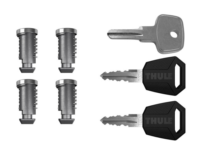 Set of locks (4pcs) Thule One-Key System 4504 670x500 - Фото