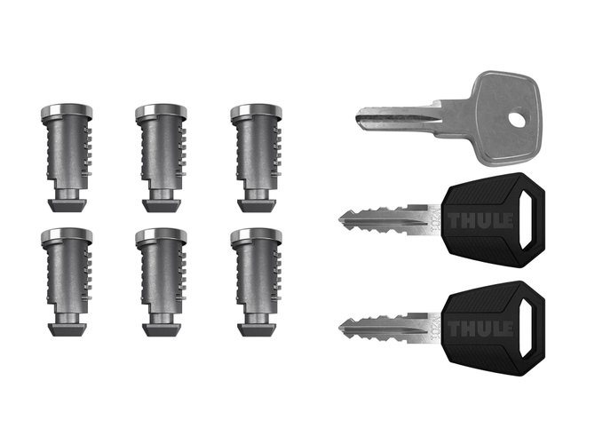 Set of locks (6pcs) Thule One-Key System 4506 670x500 - Фото