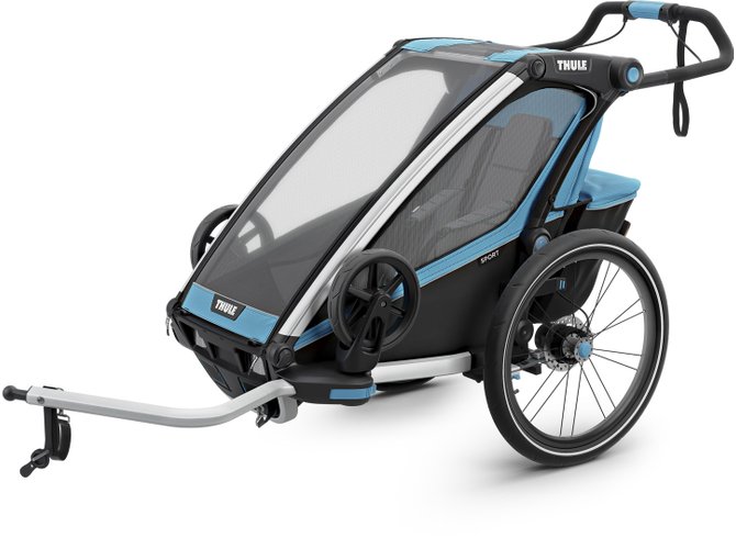 Детская коляска Thule Chariot Sport 1 (Blue-Black) 670x500 - Фото