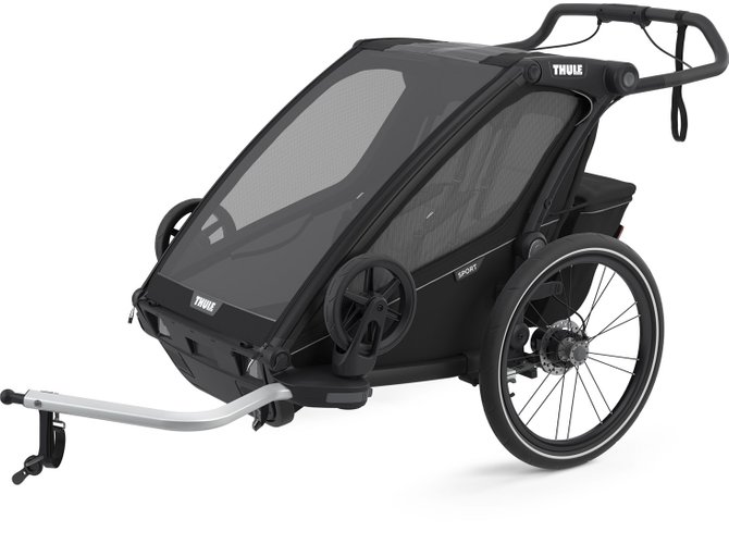 Детская коляска Thule Chariot Sport 2 (Black on Black) 670x500 - Фото