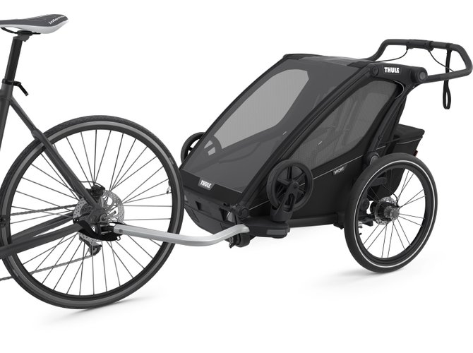 Детская коляска Thule Chariot Sport 2 (Black on Black) 670x500 - Фото 2