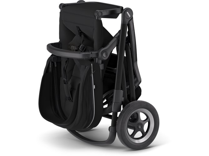 Stroller with bassinet Thule Sleek (Midnight Black on Black) 670x500 - Фото 4