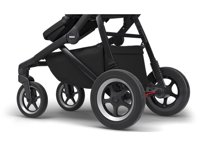 Stroller with bassinet Thule Sleek (Midnight Black on Black) 670x500 - Фото 8
