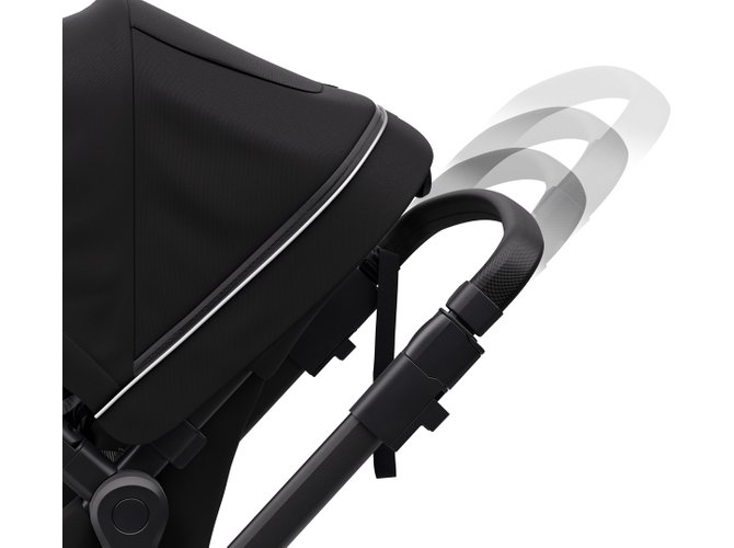 Stroller with bassinet Thule Sleek (Midnight Black on Black) 670x500 - Фото 9