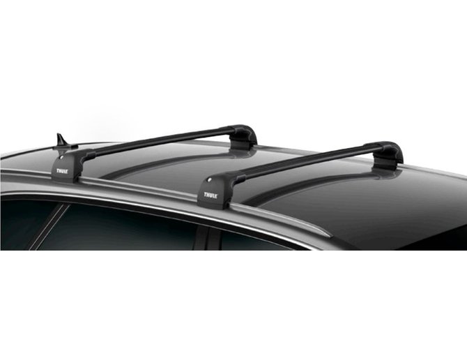 Fix point roof rack Thule Wingbar Edge Black for Mercedes-Benz EQC (N293) 2019→ 670x500 - Фото 2
