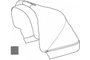 Тканина козирка люльки (Grey Melange) 54038 (Sleek Bassinet)