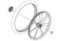 Wheel assembly right  54553 (Glide 2)