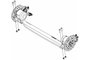 Axle assembly 40105316 (Chariot Sport 1)