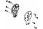 Axle hub cover plates (4 hole) 40105370 (Chariot Cab 2, Chariot Cross, Chariot Lite 2)