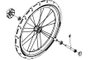 Wheel asssembly left 40192432 (Chariot Cross 1)