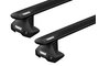 Naked roof rack Thule Wingbar Evo Black for Ford S-Max (mkI)(with glass roof) 2006-2015