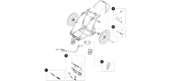 Детская коляска Thule Chariot Lite 1 (Agave)