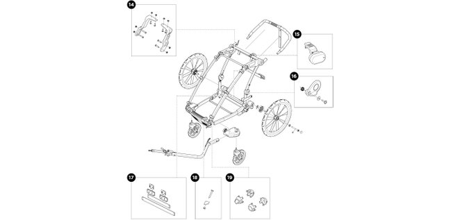 Детская коляска Thule Chariot Lite 1 (Agave)