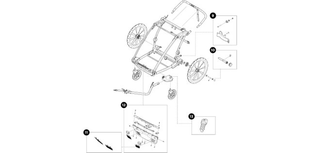 Детская коляска Thule Chariot Lite 2 (Agave)