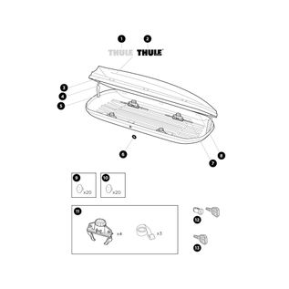 Roof box Thule Pacific Sport Antracite