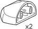 Plugs (2 pcs) 54386 (Basin, Basin Wedge)