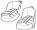 Foot support left and right  52868 (RideAlong Lite)