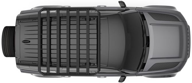 Cargo Basket Thule Caprock XL for Citroën Jumpy (mkIII) / SpaceTourer (mkI); Peugeot Expert (mkIII) / Traveller (mkI); Toyota ProAce (mkII); Opel Vivaro/Zafira (mkIV)(без стеклянной крыши) 2016→; Fiat Scudo (mkIII) / Ulysse (mkIII) 2022→ 670:500 - Фото 3