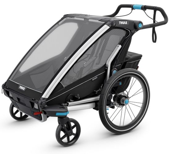 Детская коляска Thule Chariot Sport Double (Black) 670:500 - Фото 3