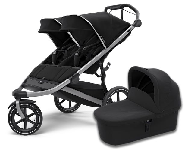 Baby stroller with bassinet Thule Urban Glide2 Double (Black) 670:500 - Фото