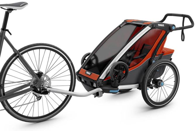 Bike trailer Thule Chariot Cross Single (Roarange-Dark Shadow) 10202012 670:500 - Фото 2