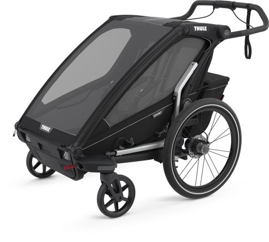Детская коляска Thule Chariot Sport Double (Black on Black) 670:500 - Фото 3