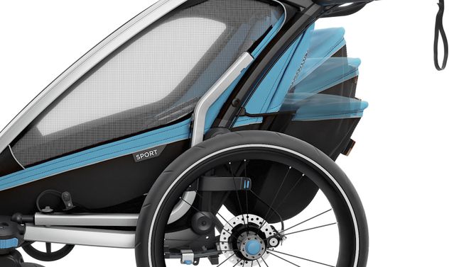 Детская коляска Thule Chariot Sport Double (Blue-Black) 10201003 670:500 - Фото 9