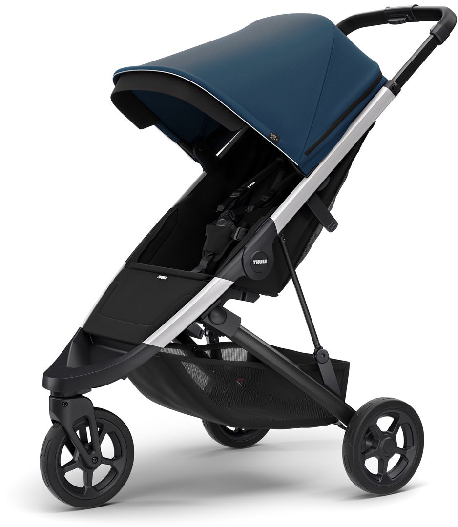 Детская коляска Thule Spring (Majolica Blue on Aluminum) 11300103