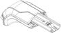 Опора в сборе левая 54743 (Raised Rail Edge)