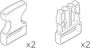 Buckle (2 pcs) 54855 (Approach)